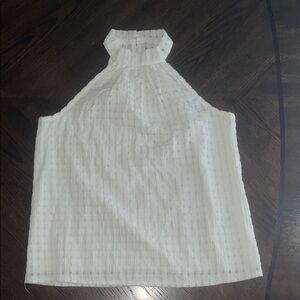 Shein women's  White Halter Top.  CONT H